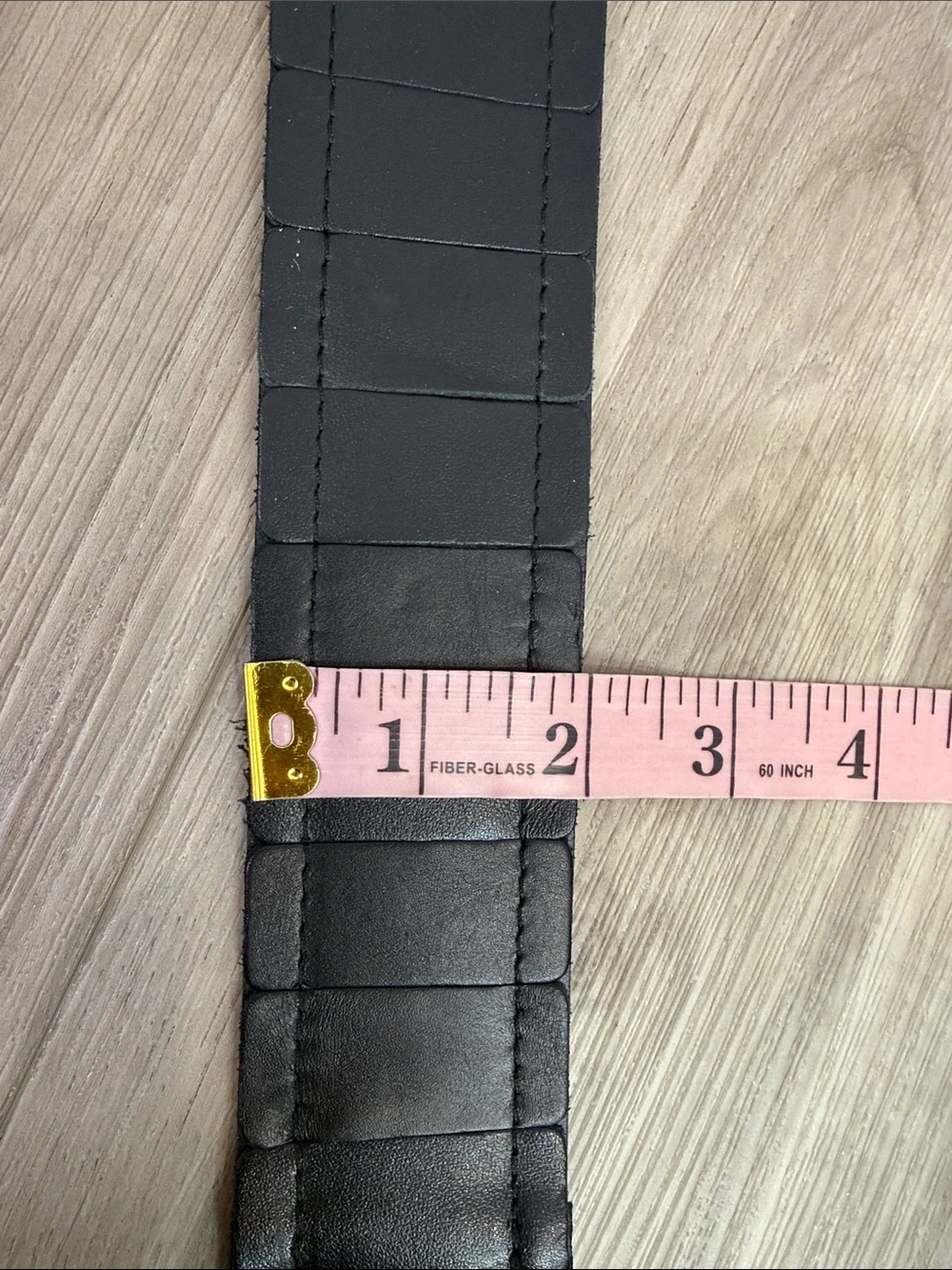 Punt Fibbia 100% genuine leather stretchy belt made in Italy NWT display picture 3